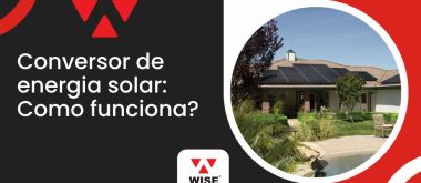 Sistema residencial com painéis solares ilustrando o funcionamento do conversor de energia solar na transformação da corrente elétrica.